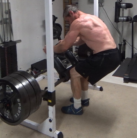 Safety Squat Bar "Over The Top" Rotary Rows For Full Stretch to Full Contraction