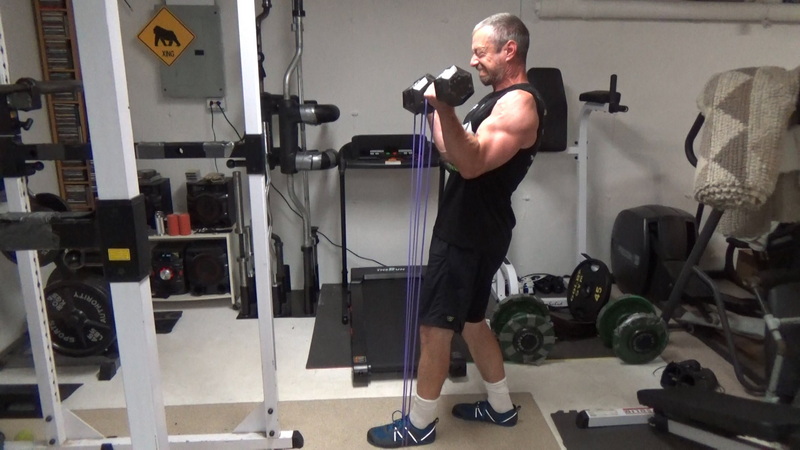 Band-Resisted Supination Curls For Building Bigger Biceps