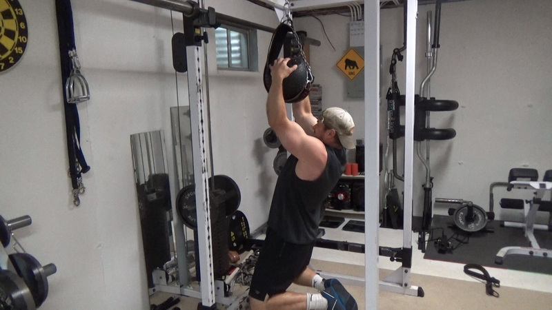 Hanging Slam Ball Pull-Ups and Pulldowns for Forearms Pull-Up Start