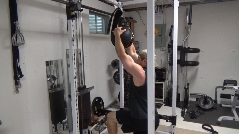 Hanging Slam Ball Pull-Ups and Pulldowns for Forearms Pulldown