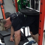 Smith Machine Donkey Calf Raises With a Bumper Plate