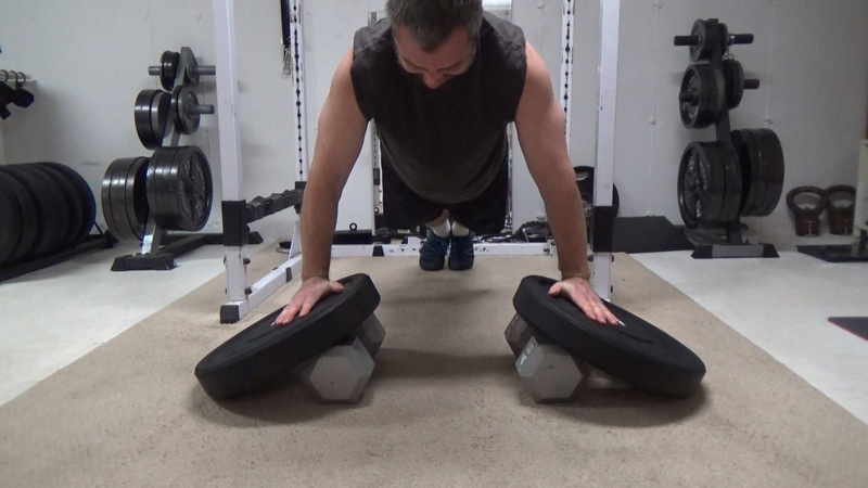 A-Frame Plate Push-Ups For Peak Chest Stimulation