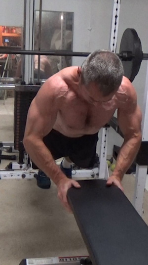 Carve Definition Into Your Chest With Push-In Bench Push-Ups