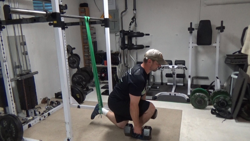 Bulgarian Single Leg Band Squats For Building The Glutes Bottom