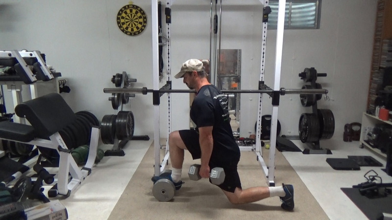 Rolling Dumbbell Lunges for Adductors/Inner Thighs 7