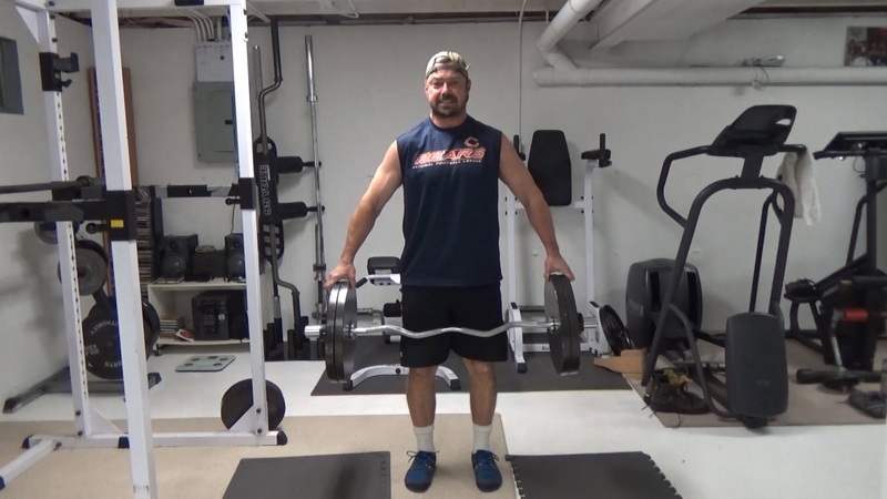 EZ Bar Pinch Grip Deadlifts For Finger and Hand Strength