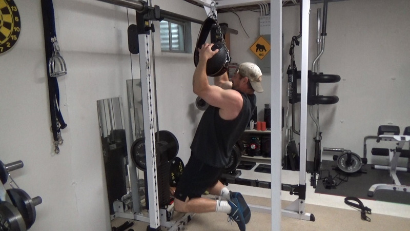 Hanging Slam Ball Pull-Ups and Pulldowns for Forearms PullUp middle