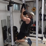 Hanging Slam Ball Pull-Ups and Pulldowns for Forearm Strength