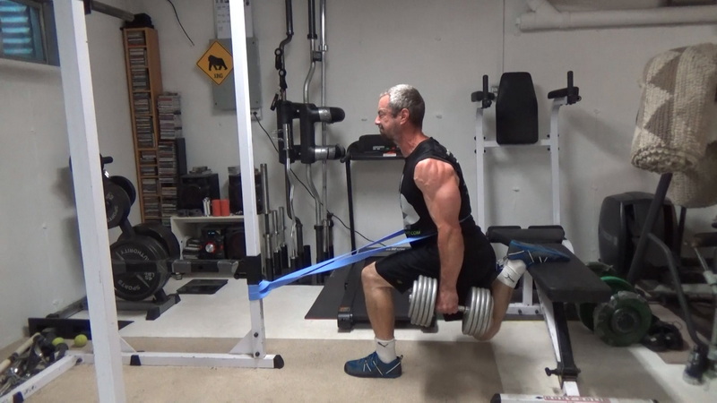 Bnded Bulgarian Split Squat Deadlifts to full Split Squats
