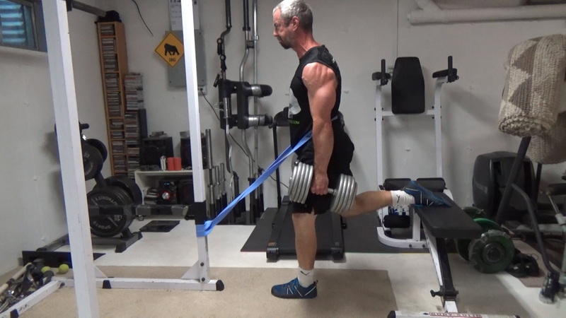 Bnded Bulgarian Split Squat Deadlifts to full Split Squats