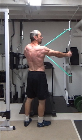 EZ Bar and Band Archer Pulls For Rear Delts and Upper Back