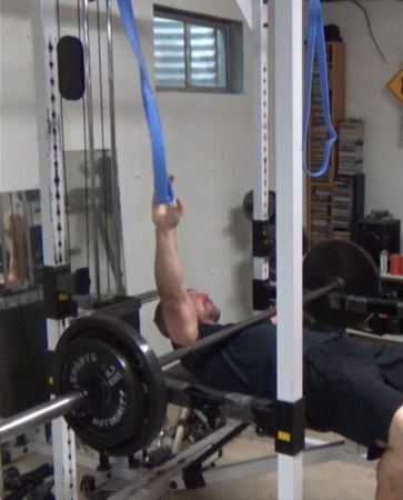 Bench Press Reverse Band Zone Training For Building Chest