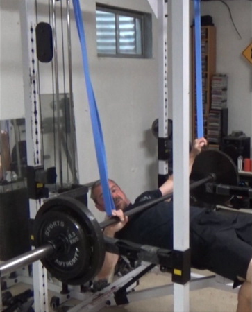 Bench Press Reverse Band Zone Training For Building Chest