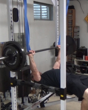 Bench Press Reverse Band Zone Training For Building Chest