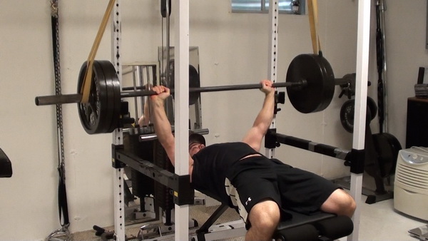 Power-Start Lactic Acid Training With Reverse Band Bench Press